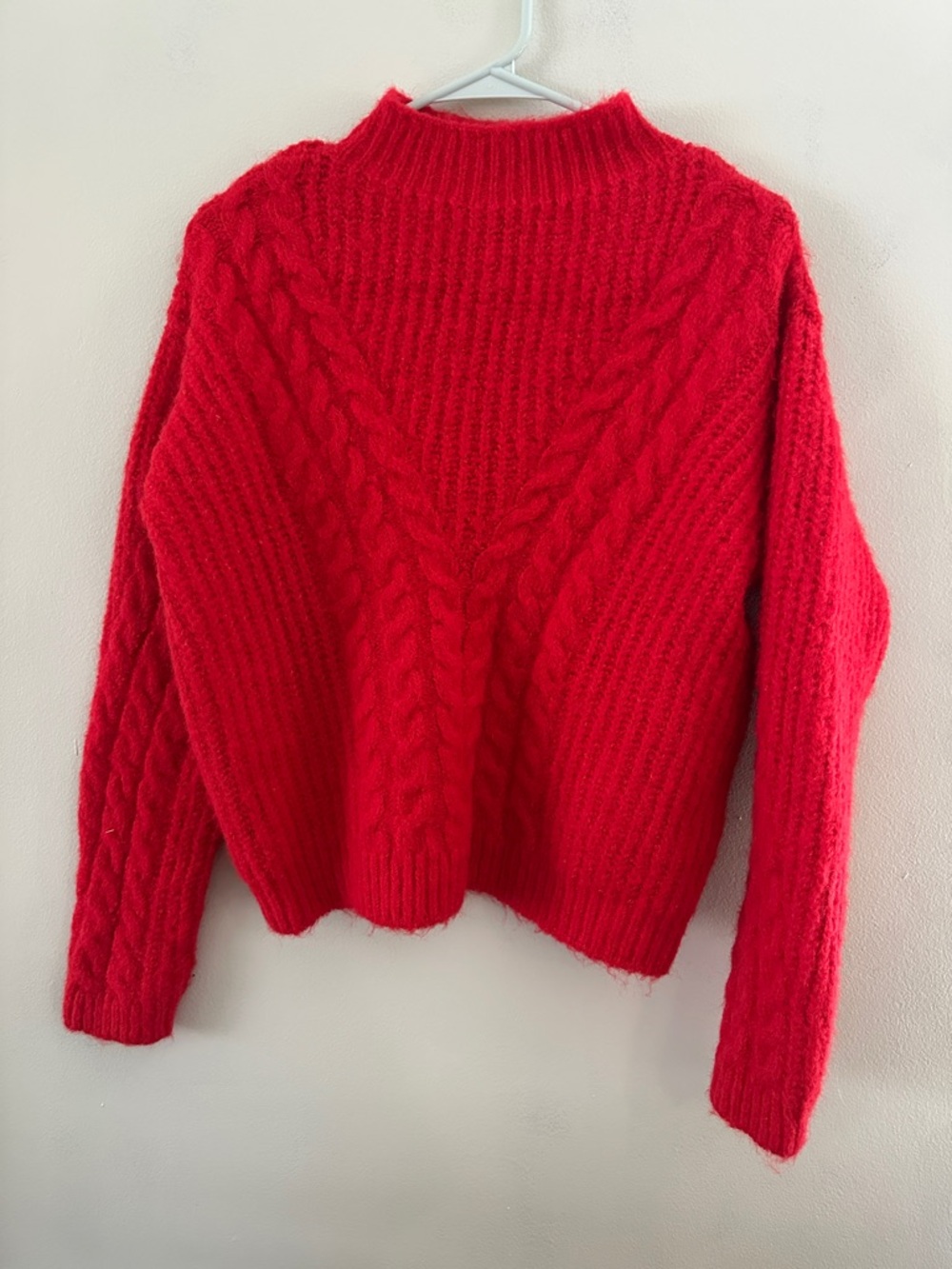 Target Red Cable-Knit Turtleneck Sweater